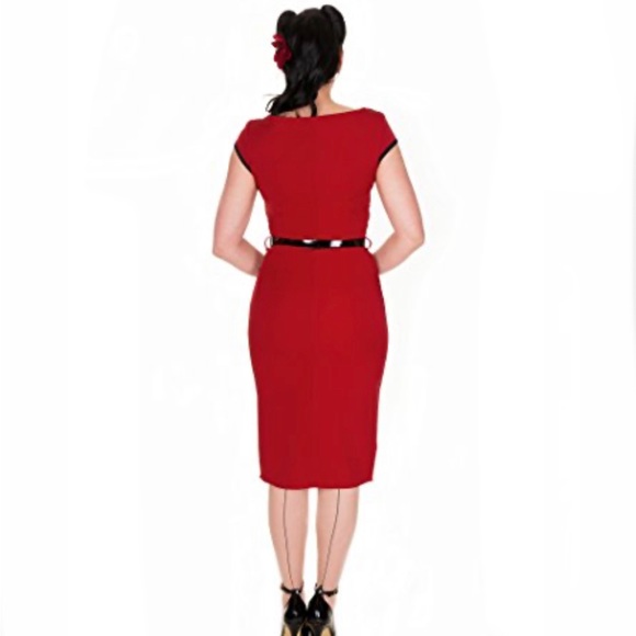 Lindy Bop Red Heidi Pinup Dress - Picture 2 of 11